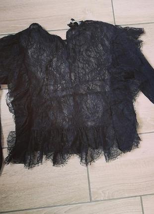 Блузка кружево сеточка pull&bear