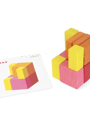 Деревянный детский развивающий набор igroteco "кубики части и целое" 20 штук 9004603 фото