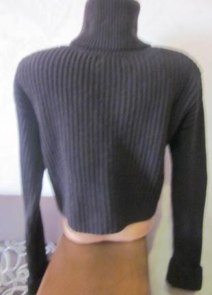 Укорочений светр h&amp;m blend cashmere + wool розмір xs-s. новий3 фото