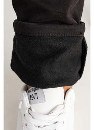 Джинсы, брюки мужские зимние на флисе с накладными карманами "карго" стрейчевые fangsida, турция6 фото