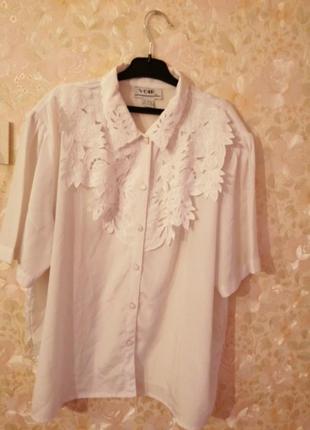 Белая блуза р50 - 52