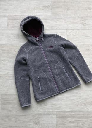 Шерстяная худи куртка the north face w zermatt wool/fleece rabbit zip hooded jacket2 фото