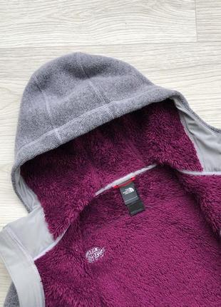 Шерстяная худи куртка the north face w zermatt wool/fleece rabbit zip hooded jacket7 фото