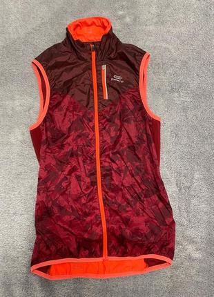 Жіноча ультра лайт бігова жилетка kalenji sleeveless jacket trail w burg