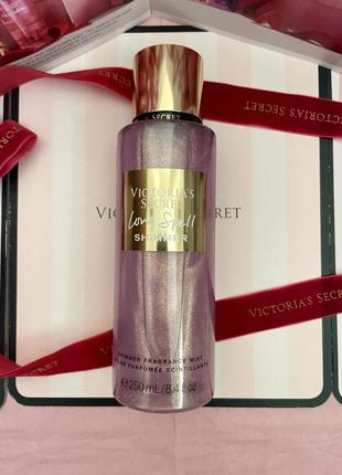 Victoria's secret love spell shimmer fragrance mist нова колекція3 фото