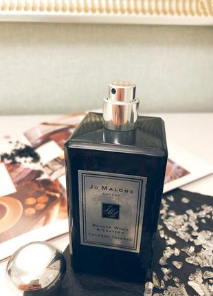 Jo malone bronze wood & leather💥original cologne intense 4 мл распив затест7 фото