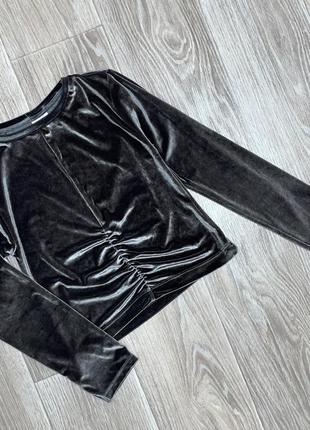 Джемпер из велюра