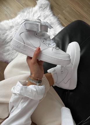 Кросівки білі зимні найк nike force air force high winter (36рр - 45рр) кроссовки мужские зимние белые найк, кроссовки женские зимние, кросівки зимні8 фото