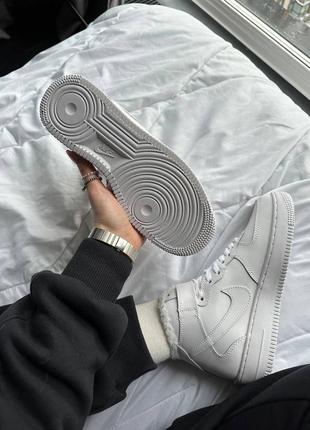 Кросівки білі зимні найк nike force air force high winter (36рр - 45рр) кроссовки мужские зимние белые найк, кроссовки женские зимние, кросівки зимні5 фото