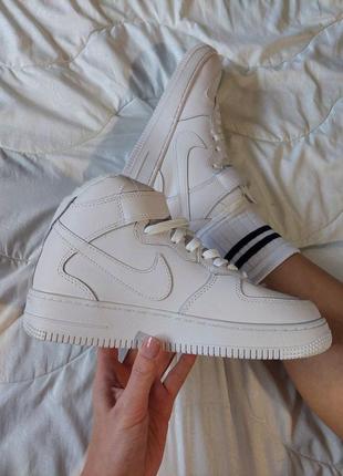 Кросівки білі зимні найк nike force air force high winter (36рр - 45рр) кроссовки мужские зимние белые найк, кроссовки женские зимние, кросівки зимні9 фото