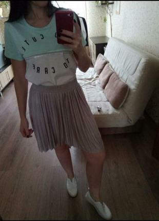 Стильная плиссированная юбка размер м4 фото