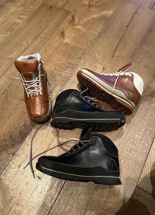 Кросівки черевики чоботи timberland оригінал шкіряні рижі коричневі чорні на шнурівку груба підошва гумова боти туристичні жіночі