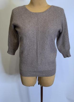Пухнастий пуловер з кашеміру,люксовий бренд