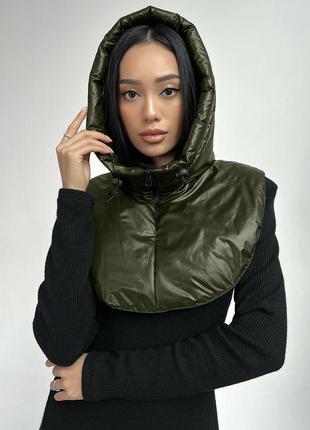 Стильный капор * съемный капюшон*4 цвета