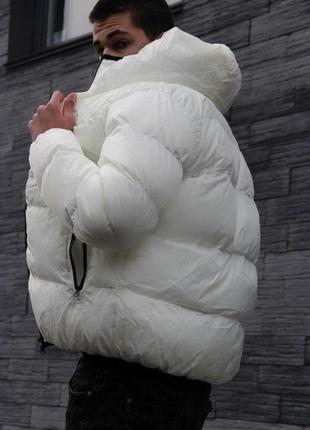 Куртка теплая зимняя пуховик мужской демисезонный nike молодежная стильная куртка xxl5 фото