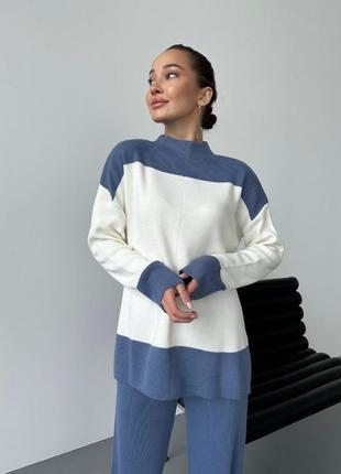 Костюм: светр + брюки палаццо8 фото