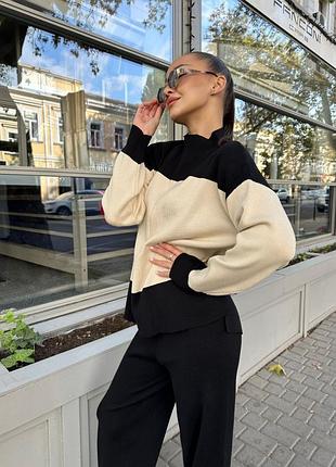 Костюм: светр + брюки палаццо6 фото