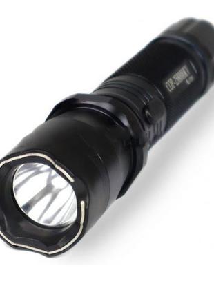 Світлодіодний ліхтарик з відлякувачем police bl-1101 зу 220в + чохол, ліхтар ручний тактичний8 фото