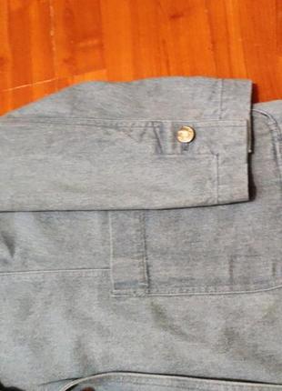 Пиджак жакет удлиненный джинс оверсайс3 фото