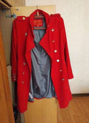Красное пальто mango5 фото