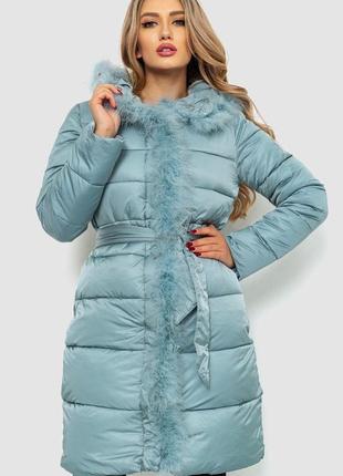Куртка жіноча зимова, колір світло-м'ятний, 235r50931 фото