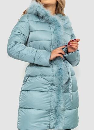 Куртка жіноча зимова, колір світло-м'ятний, 235r50933 фото