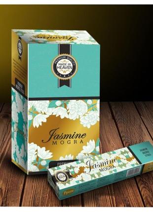Made in heaven jasmine mogra 15 грам, ароматичні палички, натуральні палички, пахощі1 фото