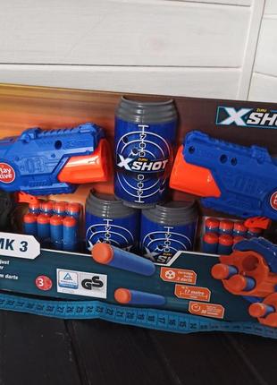 Набор скорострельных бластеров zuru x-shot mk 3 playtive