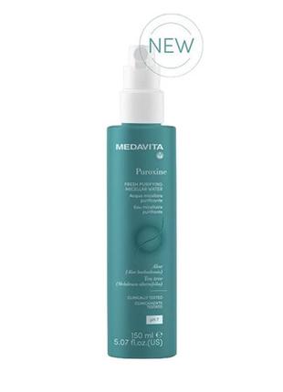 Освіжаюча очищувальна міцелярна вода для шкіри голови (ph 7) medavita fresh purifying micellar water 150 мл