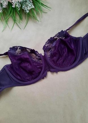 Eu 90d шикарный атласный бюстгальтер на большую грудь лиф лифчик бюст №2213 фото