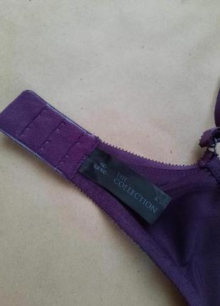 Eu 90d шикарный атласный бюстгальтер на большую грудь лиф лифчик бюст №2214 фото