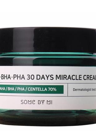 Some by mi aha-bha-pha 30 days miracle cream восстанавливающий крем для проблемной кожи1 фото