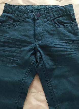 Новые темно зеленые джинсы брюки брюки тм pepperts на рост 146 см возраст 6-7 лет4 фото