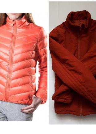 Классная демисезонная оранжевая матовая куртка, курточка tally weijl1 фото