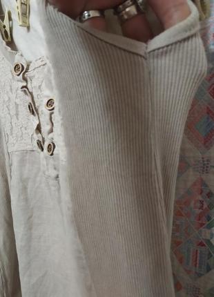 Сукня льон мереживо сарафан3 фото