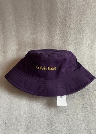 Новая шапка - панама calvin klein (ck khakis logo bucket hat) с америки8 фото