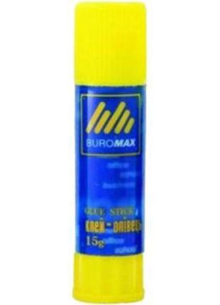 Клей buromax glue stick 15 г, jobmax (bm.4903)