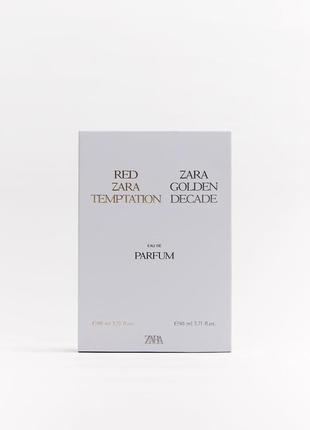 Набор парфюма red zara temptation 80 мл + zara golden decade2 фото