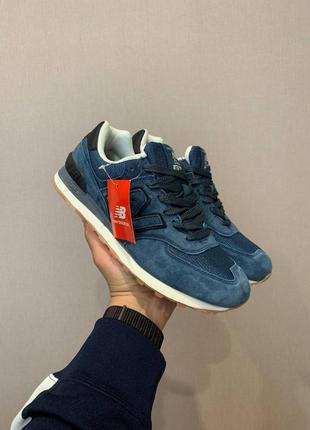 Женские кроссовки  new balance 574 blue 1