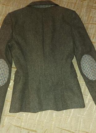 Пиджак zara шерстяной, блейзер 100% шерсть8 фото