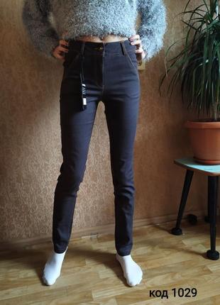 Женские коричневые брюки джинсы2 фото