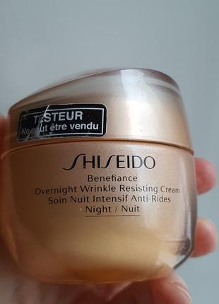 Ночной крем против морщин shiseido benefiance overnight1 фото