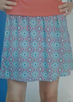 Стильная легкая юбка для девочки из вискозы от alive, германия, размер 152 см