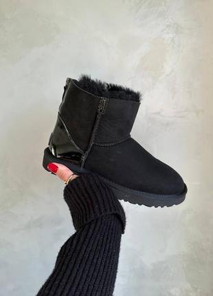 Угг ugg mini zip black