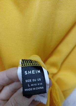 Сексуальное яркое желтое платье от shein 1+1=3 акция10 фото