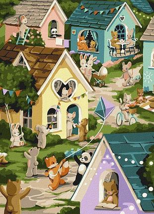 Набор для росписи картина по номерам волшебный город 40х50см, кно6515