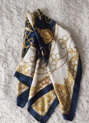 Larioseta платок п стиле hermes шелковый платок вуаль роуль шарф скатерть шёлковая3 фото