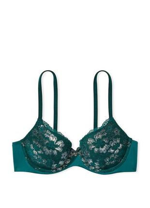 Бюстгальтер push up victoria's secret 36c 80c мереживний з шиммером body by victoria...
