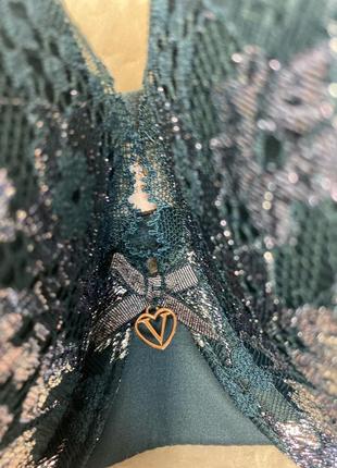 Бюстгальтер push up victoria's secret 36c 80c мереживний з шиммером body by victoria...