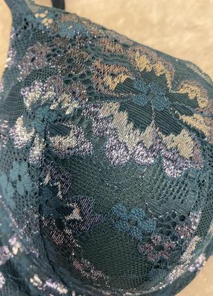 Бюстгальтер push up victoria's secret 36c 80c мереживний з шиммером body by victoria...